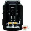 Krups - Macchina per caffè espresso con macinacaffè e montalatte in acciaio inox Standard Nero