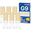 ORALUCE Lampadina G9 LED Luce Calda 2700K, Lampadine G9 3W Equivalenti a 30-40W, 380 Lumen, LED G9 Risparmio Energetico, Non Dimmerabile, per Soggiorni, Corridoi, Camere da Letto, 6 Pezzi