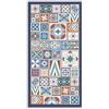 Panorama Tappeto Vinile Corridoio - Varie Dimensioni - (Stile Idraulico Multicolore 60 x 250cm)