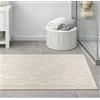 Generico Tappeto Sardo Art. Corallo Linea Oro Artigianale con Certificazione Oeko-Tex - Stile Tradizionale ed Ecologico - Lavabile e Resistente (panna, 60x105)