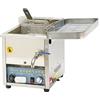 Generic Friggitrice a gas GPL da banco commerciale, in acciaio inox, automatica a temperatura costante, con cestelli, per casa, cucina, ristorante (36,5 x 42,5 x 47,5 cm)