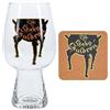 Paladone Set Bicchiere & Sottobicchiere Leaky Cauldron Harry Potter - Set Ufficiale, Regalo per Fan di Harry Potter, 550ml