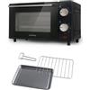 Innoliving Forno Elettrico 10 Litri INN-790, 650W, Termostato Regolabile fino a 230°C, Timer 60 Minuti, Design Compatto, Perfetto per Cotture Veloci e Croccanti in Casa e Ufficio