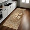 Generic Oro Tappetino Cucina 50 x180 cm Albero astratto della vita Antiscivolo Lavabile Comodo Multiuso Cucina Sala da Pranzo Corridoio