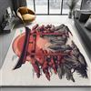 Generic Tappeto per soggiorno, camera da letto, sala da pranzo, ufficio, ingresso, Porta Torii Giapponese Dei Cartoni Animati Stampato a pelo corto morbido leggero antiscivolo durevole 80 x 150 cm, Rosso