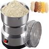 Generic Macinacaffè elettrico - Polverizzatore ad alta velocità in acciaio inossidabile da 300 g per macinare cereali, farina, chicchi di caffè e condimenti
