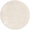 RugVista Bahia, Tappeto, Moderni, Ø 240 cm, Rotonda, Pelo medio, Lavabile solo a secco, oeko_tex_100, Bianco crema