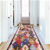 NETLINE HOME Tappeto lavabile per soggiorno, tappeto tradizionale a pelo basso, antiscivolo, tappeto da cucina, decorativo, design bohémien, tappeto vintage, pieghevole, per corridoio, camera da letto