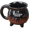 Générique Witch's Brew Cauldron Tazza, Color Changing Beverage Tazza, Adorable Witch's Potion Ceramic Tazza, 380 ml Witches Heat Flame Coffee Mug, Halloween Ceramic Coffee Tazze Ideal for Halloween