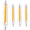 ACAATVE R7S LED 118mm 16W 18W 20W Dimmerabile Lampadina Equivalente J118 160W 180W 200W Lampada Alogena, Bianco Calda 2700K 2000LM, Illuminazione Fascio 360°, AC 220-240V, Nessun Sfarfallio, 4 pezzi
