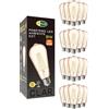 CLAR- Lampadina Edison vintage, filamento E27 8W ST58 LED, lampadina decorativa AMBRA 2500ºK, Bianco Caldo (Pack 20)