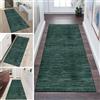 LUMIPAP Tappeto lungo e antiscivolo, lavabile, per cucina e corridoio, 40 x 280 cm, tappeto lungo per cucina personalizzabile, colore verde puro