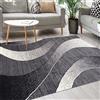 Mazovia Tappeto Moderno - Morbido Pelo Corto - Tappeto da Salotto Oeko-Tex - Tappeto per Ingresso Camera, Da Letto, Cucina, il Soggiorno - Collezione ATENA - Grigio 220 x 300 cm