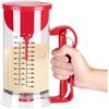 Zerodis 1200 ML Mixer e Dosatore Elettrico Dosatore per Pastella Portatile Pancake Cupcake Muffin Manovella Waffles Batter Distributore Miscelatore Strumento di Cottura per la Cucina di Casa