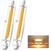 Dvnoua Lampadina R7S LED 118mm 30W Dimmerabile, R7S LED 118mm COB Bianco Caldo 3000K 3000LM, Lampadine LED R7S Lineare Equivalenti Lampada Alogena R7S 300W,Nessun Sfarfallio,Illuminazione Fascio 360°, 2pcs
