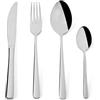 Excelsa Luxury Posate, Set 24 Pezzi, Acciaio Inox, 6 Forchette, 6 Cucchiai, 6 Coltelli, 6 Cucchiaini