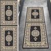 Ymural Tappeto runner per corridoio vintage, antiscivolo, nero, 40 x 200 cm, lavabile, antiscivolo, lungo tappeto per cucina e camera da letto