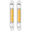 EIMOPE Lampada R7S LED 118mm Dimmerabile 30w, Lampadina LED R7S 118mm 30W equivalenti a 200W 300w Lampada Alogena, Bianco Naturale 4000K, 3000LM, 220V, Nessun Sfarfallio, Confezione da 2