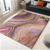 Generic Tappeto Morbido Antiscivolo, Sognante Gradiente Fluido Stampato lavabile Pelo Corto Decorazione casa soggiorno Rosa Oro Tappeto, per Soggiorno Camera Letto 160 x 230 cm