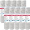 FILTRIACQUAITALIA CARTUCCIA FILTRO FILO AVVOLTO 10 POLLICI MICRON 10 POLIPROPILENE SEDIMENTI SET 10 PEZZI