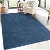 carpet city - Tappeto a pelo lungo per soggiorno, modello Shaggy, in tinta unita, colore: colore blu, 230 x 320 cm, per camera da letto, morbido e soffice, moderno