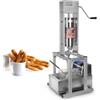 iBLENDAR Churros manuale commerciale ciambelle spagnole macchina con friggitrice 6L - 4 tipi di stampi Churros Maker