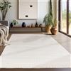 Teppium Tappeto Salotto Moderno Crema 240 x 340 cm Stile Scandinavo 3D Boho - Tappeto Soggiorno Tappeto Pelo Corto Ideale per Camera da Letto e Cucina