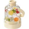 Generico Stampo per Cubetti di Ghiaccio con Coperchio,400 ml 2 in 1 Portatile Riutilizzabile,Bicchiere con Cestello per Ghiaccio Senza Contatto - per Caffè Freddo, Cocktail, Whiskey, Viaggi, Casa, Ufficio,