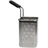 Euroshoppingonline Cestello cesto cuocipasta modular 1/6 con maniglia laterale professionale in acciaio inox con impugnatura cuoco chef accessorio ricambio base scolapasta colapasta