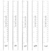 BENECREAT 10 pezzi, 5 misure, guida in polimero argilla polimerica, 29,5 x 250 mm, guida di profondità in acrilico, per argilla polimerica con pellicola protettiva per ceramica, spessore 2,5~7 mm