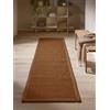 benuta Tappeto in sisal Pure Greta - marrone chiaro 70 x 240 cm - 100% sisal - runner & in stile: bordatura, tinta unita, Natural Living, Scandi Living - facile da pulire per soggiorno, camera da