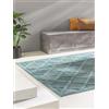 benuta Nest Tappeto Esterno & Interno Bonte - Turchese 160x230 cm - Resistente e Facile da Pulire - Per Balcone, Terrazza, Giardino - Cucina & Soggiorno - Geometrico, Stile Boho, Hygge Cozy