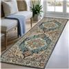 BORKOY Tappeto Corridoio Multicolore 5 Metro Passatoia Cucina Antiscivolo Lavabile Tappeto Runner Lungo per Ingresso Soggiorno Tappeto Morbido Pelo Corto Stile Vintage Moderno 100x500cm