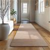 SIMPEX Tappeto Runner Beige 80x250 cm Tappeto Lavabile a Pelo Corto, Antiscivolo e Morbido, Design Monocromatico Moderno per Camera da Letto, Cucina e Corridoio