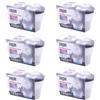 Generico SET 6 vaschette 400 ml CARBONI ATTIVI DI BAMBOO assorbi umidità anti odore deumidificatore sali per bagno cucina camper caravan roulotte ripostiglio dispensa armadio