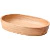 BBTISG Insalatiera Decorativa in Legno a Forma di Barca Ovale per Frutta, Snack, Pane, Cene, Feste, Ristorante (24 x 15 x 4,5cm)
