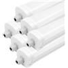 Ledvion 6 pezzi Plafoniera led soffitto 120cm 36W 120lm/W 4000K IP65 | Per garage officina cantina e aree di montaggio protette con installazione facile