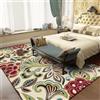 Softlyle Tappeto Grandi 200 x 250 cm Tappeti Morbido Pelo Corto Antiscivolo Tappeto per Soggiorno Camera da Letto Salotto Moderno floreale verde rosso beige