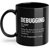 Generisch Debugging Developer Coder Tazza da caffè | Sviluppatore di software Ingegnere software Programmatore Tazza Nero (05501W)
