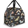 Mexpekil Borsa termica per il pranzo a forma di simpatico animale Dinsoaurs, per bambini e adulti, borsa termica per il pranzo, per scuola, lavoro, viaggi