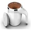 CYANLUX Tazza da caffè auto-mescolante, magnetica automatica, ricaricabile, in acciaio inox, tazza da caffè elettrica con coperchio, per caffè, latte, tè (bianco)