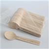 ZXH Mini cucchiaini in legno con incisione laser personalizzata, per gelato, torte e dessert, piccoli cucchiai biodegradabili da caffè, cucchiaini da tè in betulla ecologica (100 pezzi)