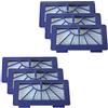MohMus KIT - 6x Filtro HEPA Per Aspirapolvere adatti per Vorwerk Kobold Folletto VR 100, VR100 - Neato XV11, XV12,XV15, XV21, XV25, XV Signature