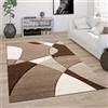JOKITA Tappeto 3D Marrone Geometrico, Tappeto Camera da Letto Antiscivolo Lavabile, Tappeto Soggiorno Moderni Decorazioni, 150x200 cm