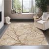 AUWUUA Tappeto moderno lavabile minimalista di lusso con stampa di rami di piante, 120x210 cm, marrone chiaro, retrò, morbido, antiscivolo, a pelo corto, per cucina, camera da letto, soggiorno