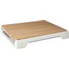 Vacu Vin Tomorrow's Kitchen - Tagliere in bambù con vassoio bianco, 30,5 x 38,1 cm