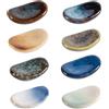 STE-CER Supporto per bacchette in ceramica, poggia bacchette giapponesi, cucchiaio, coltello e forchetta, set di 8 (multicolore)