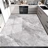 Hixingo Tappeto Cucina in Diatomite, Moderno Marmo Cucina Lavabile Antiscivolo Tappeti Runner, Assorbente e ad Asciugatura Rapida Tappeto Bagno Tappetino per Doccia (Grigio 13,80x160cm)