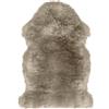 IlGruppone Tappeto in Finta Pelliccia Sintetica Di Agnello Pecora A Pelo Lungo Decorativo Super Morbido 60 x 90 Cm - Tortora