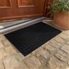 Astra Zerbino antiscivolo per esterni - Tappeto antisporco resistente alle intemperie - Zerbino da esterno per ingresso - 45x75 cm casella nero